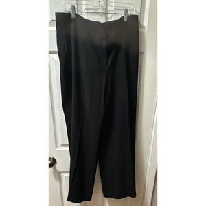 Kasper Pants Size 18 Black Lined Fully‎ Lined Straight Leg Trouser Slacks EUC